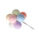 thumbnail image 2 of Yuarrent Paquete de 8 Uds. De bolas de colores, globo de arcilla, decoración para tartas, boda, bandera para cupcakes, fiesta de cumpleaños, suministro Decoración del hogar Color claro macarrón Yuarrent HA081127-02B, 2 of 6