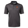 thumbnail image 2 of Men's Cutter & Buck Black Cincinnati Bengals Big & Tall Virtue Eco Pique Micro Stripe DryTec Tri-Blend Recycled Polo, 2 of 3