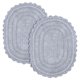 thumbnail image 1 of Alfombra de Baño RAJRANG de Algodón 61x43 cm Ovalada Paquete de 2, 1 of 6