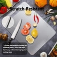 thumbnail image 6 of Stainless Steel Double Sided Chopping Board, Pure Titanium Cutting Boards, Double-Sided Kitchen Chopping Board Easy to Clean Durable, Dishwasher Safe, 6 of 7