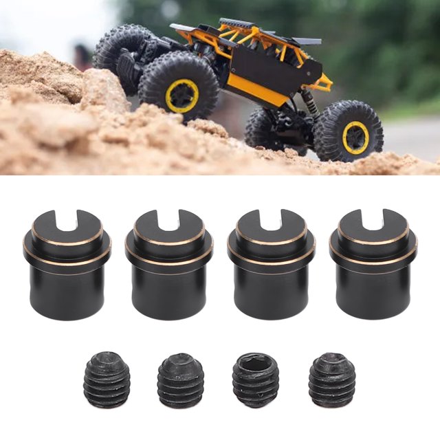 Soporte de Amortiguación de Rastreadores RC, Soporte de Choque de Rastreador RC Negro RC Soporte 4PCS Resistente para el Rastreador SCX10 PRO 1/10 RC RC