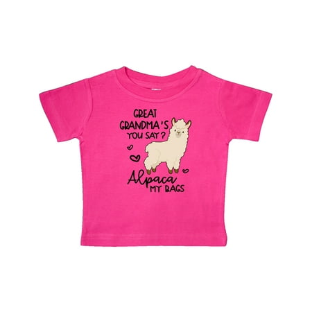

Inktastic Great Grandma s You Say Alpaca My Bags Gift Baby Boy or Baby Girl T-Shirt
