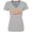 Athletic Heather, variant on Inktastic I'm Grandma's Favorite with Arrow and Hearts in Pink Women's V-Neck T-Shirt