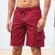 thumbnail image 3 of Ceisia Men's Spring Summer Solid Color Gift Elastic Waist Drawstring Swimming Trunks - Lightweight Beach Casual Pocket Shorts, 3 of 8