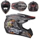 thumbnail image 1 of Para la versión de casco de bicicleta de playa personalizado para jóvenes, casco integral de kart con diseño de fantasma de fuego, 1 of 6