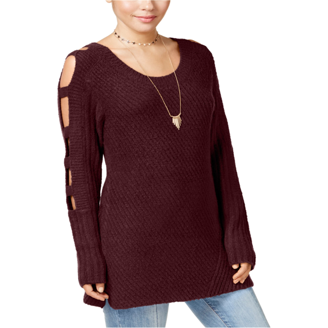 Suéter Almost Famous con mangas tipo escalera para mujer rojo mediano