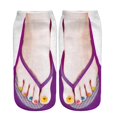 thumbnail image 4 of Calcetines con estampado de manicura, calcetines divertidos, novedad, calcetines casuales para niñas, calcetines tobilleros, calcetines con patrón 3D estilo B Yinane calcetines estampados, 4 of 8