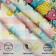 thumbnail image 3 of Easter Rabbit Tablecloth Round 60 Inch Eucalyptus Leaf Table Cloth Holiday Washable Fabric Table Cover for Home Kitchen Party Dinner Decor, 3 of 8