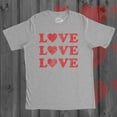 thumbnail image 4 of Mens Love Love Love Hearts T Shirt Cute Valentines Day Tee Graphic Tees, 4 of 9