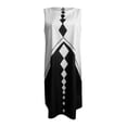 thumbnail image 3 of FcBaudy Robe Sans Manches à Col Rond, Robes d'Été pour Femmes, Robes de Mode pour Femmes, Robe Ligne A à Motif Imprimé, 3 of 7