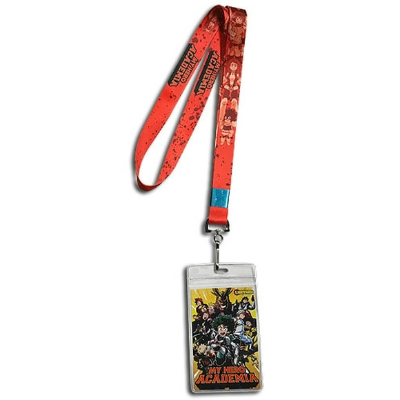 Lanière - My Hero Academia - Rouge Monochrome Groupe Neuf sous Licence ge38143