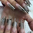 thumbnail image 5 of 6pcs Silver C Curve Nail Clips Steel Acrylic Gel Nail Art Tips Extension Tools French Clips Pinching Manicure, 5 of 5