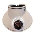 thumbnail image 2 of Nkmbld Sun Visors Hat with Fan for Women - Fan Visor Hat - Large Travel Solar+USB Charging Fan Hat, White, 2 of 7