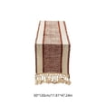 thumbnail image 3 of karymi Table Runners and Tablecloths with Tassels Are Suitable for Decorating Dining Rooms Living Rooms Sideboards and Shoe Cabinets Holiday Gifts, 3 of 6