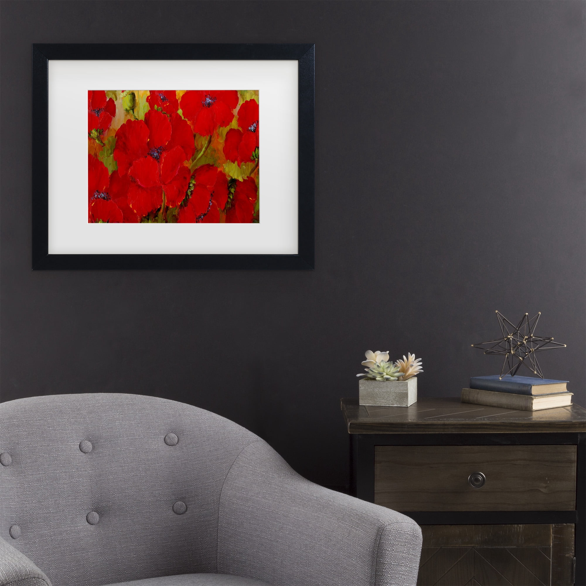 Trademark Fine Art 'Poppies' Canvas Art by Anonymous