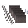 thumbnail image 1 of FASÄDE Rib Decorative Vinyl Backsplash 15 sq ft Kit in Smoked Pewter, 1 of 6