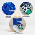thumbnail image 4 of Soccer Star Birthday Number 5 Candle - Fun Cartoon Design with Soccer Ball & Glitter, Ideal’ Soccer Themed Birthdays, Party Celebrations, Cake Decorations, 4 of 6