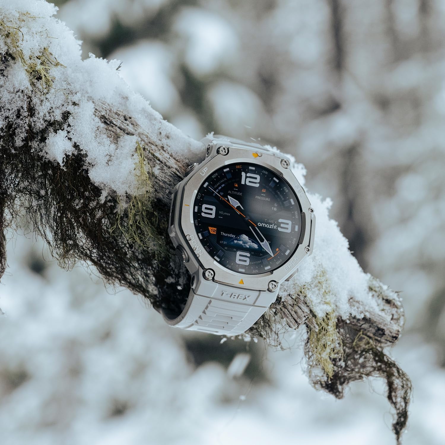Amazfit T-Rex 3 Rugged Military Smart Watch 48mm, GPS (with Privacy), Offline Maps, Long Battery Life,328 Feet Water-Resistant, 170 Fitness/Sport Modes, AI, Voice Control, for Android or iPhone, Gray