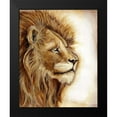 thumbnail image 2 of Tre Sorelle Studios 12x14 Black Modern Framed Museum Art Print Titled - Lion Portrait, 2 of 5