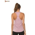thumbnail image 5 of Spencer Women's Workout Tank Tops Casual Sleeveless Racerback Athletic Yoga Tops Quick Dry Sport Shirts for Gym Exercise (L, Pink), 5 of 5