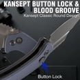 thumbnail image 3 of Kansept Wasp Folding Pocket Knife,2.36" Gray TiCn Coated 154CM Blade,Light Gray G10,T2144F1, 3 of 7