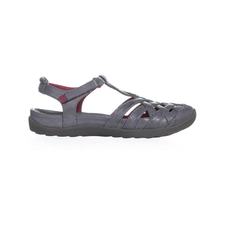 Womens BareTraps Florrie Comfort Sport Sandals Dark Grey 5.5 US Walmart