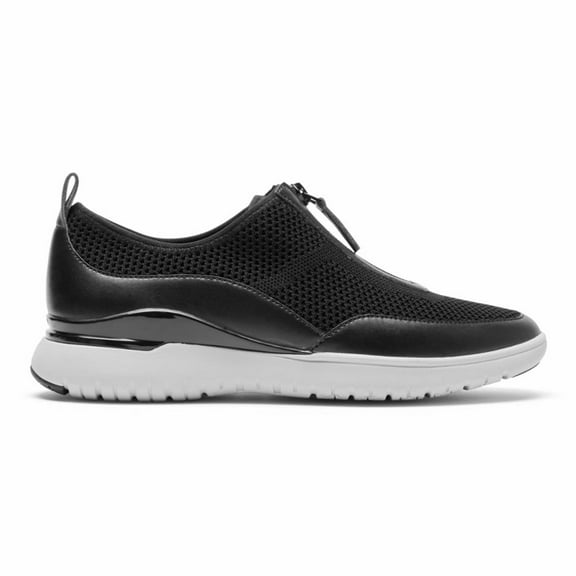 Rockport Women's Total Motion Sport Zip Sneaker Black CI6384