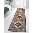 thumbnail image 4 of HAHDAXIA Boho Runner Rugs for Hallway 2x10 Extra Long Washable Non-Slip Hallway Runner Rug Low-Pile Stair Kitchen Runner Oriental Throw Carpet Runner for Entrance Bathroom Living Dining Laund, 4 of 7