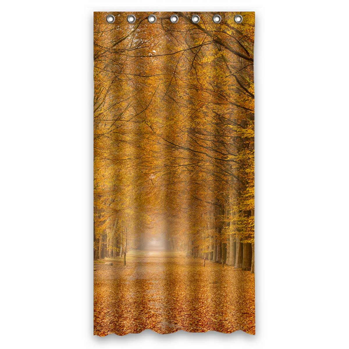 Details about   Autumn Forest Path Shower Curtain Bathroom Decor Fabric & 12hooks 71in
