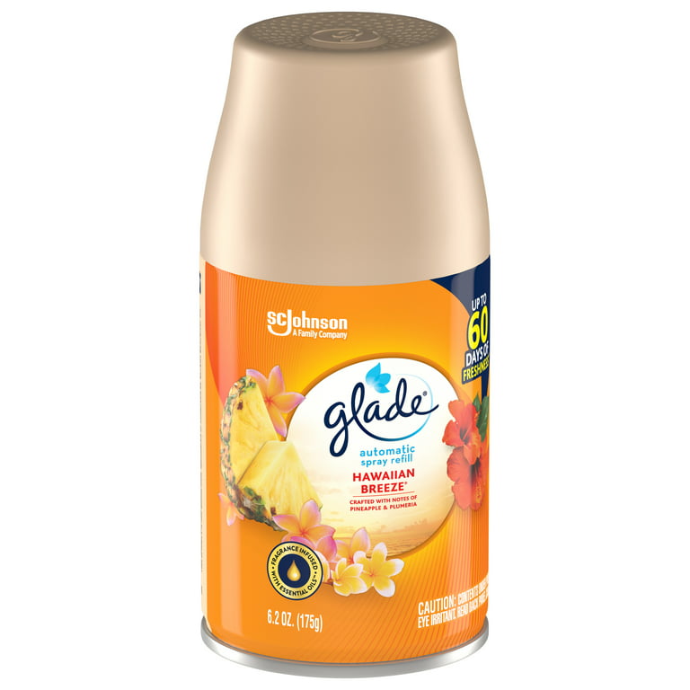 Glade Sense & Spray Automatic Freshener, Hawaiian Breeze 0.43 oz (12.2 g)