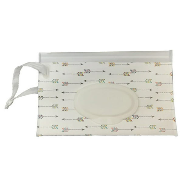 HEQU Cartoon Pattern Portable Travel Wipes Case Refillable Wet Wipe Bag