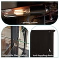 thumbnail image 2 of HIUU Small Glass Display Cabinets,Glass Curio Cabinet Display Case with Lights,China Cabinets with Doors(Black), 2 of 8