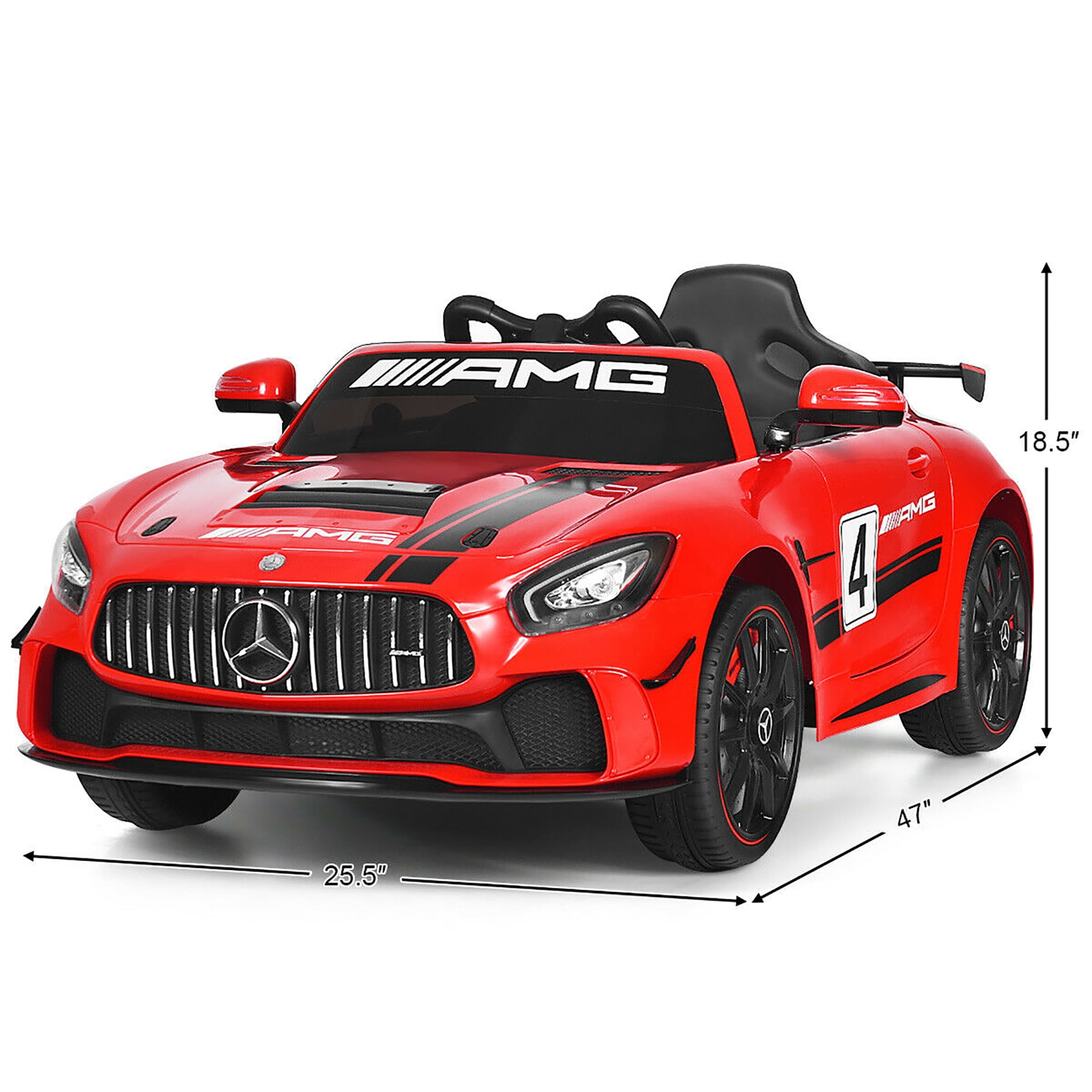 Costway 12V Mercedes Benz AMG Licensed Kids Ride On Car with