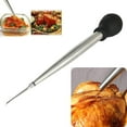 thumbnail image 2 of Marinade Injector Pump Drip, Meat Seasoning Syringe, Flavor Syringe Turkey Baster with Cleaning Brush, Silicone Pastry Brush for BBQ Meat Beef Chicken Pastries Jam, 2 of 7