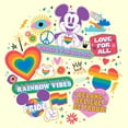 thumbnail image 2 of Men's Mickey & Friends LGBTQIA+ Pride Doodles Graphic Tee Beige Large, 2 of 4