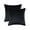 Black, variant on Cterwk Pack of 2 Velvet Throw Pillow Covers Soft Solid Decorative Square Cushion Case for Sofa Bedroom Living Room, 18x18 inch