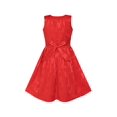thumbnail image 4 of Girls Dress 2 Piece Outfit Red Floral Long Sleeve Shirt Cotton 8 Years, 4 of 7