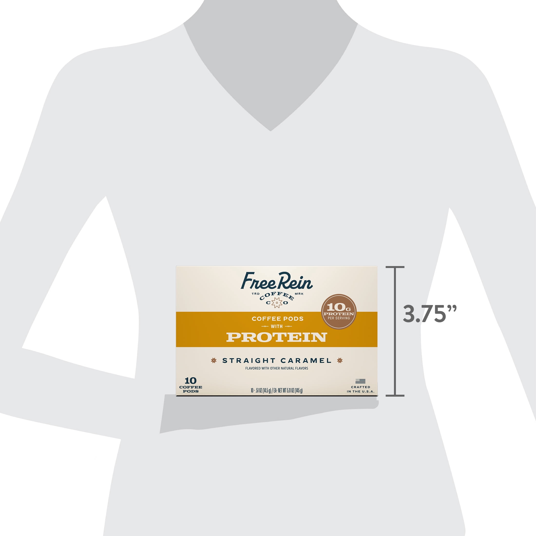 Free Rein Coffee Company Caramel Protein Pods (10 Count)