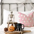 thumbnail image 3 of Pink Halloween Throw Pillow Covers 18x18 Set of 2 Cute Ghost Spooky Halloween Decorations Indoor Decorative Throw Pillows Cushion Cases for Home Living Room Bedroom Couch Decor, 3 of 6