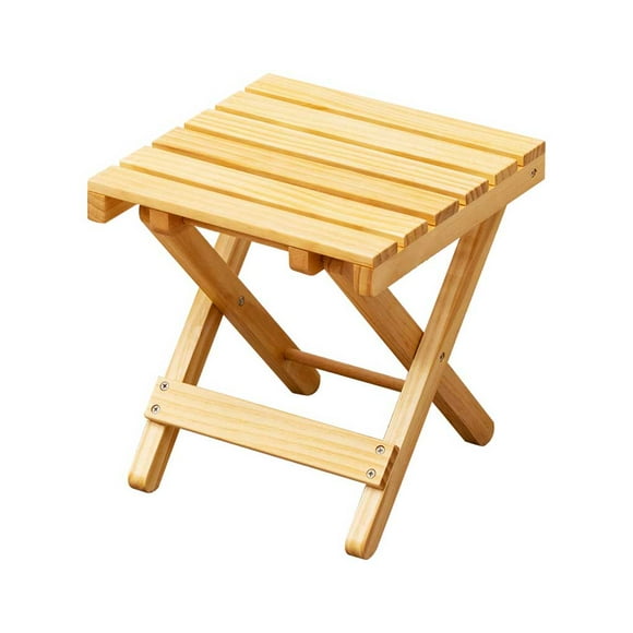 Thinsony Portable Folding Heavy Duty Wood Chair Stool Outdoor Camping Backpacking