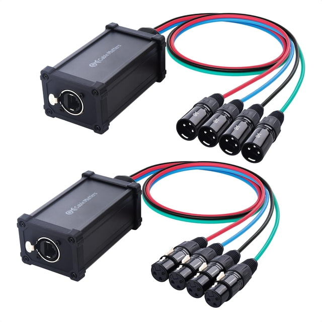 El cable Snake XLR de audio a través de Ethernet importa con 2 cajas