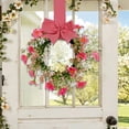 thumbnail image 6 of 9.06in Multicolor Daisy Spring Wreath Artificial Wall Hanging Window Home Farmhouse Decor, 6 of 6