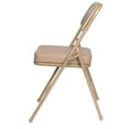 thumbnail image 4 of Hampden Furnishings Bernadine Collection Deluxe Vinyl Padded Folding Chair, Beige, Pack of 2, 4 of 4
