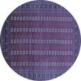 thumbnail image 1 of Ahgly Company Machine Washable Indoor Round Oriental Blue Industrial Area Rugs, 5' Round, 1 of 4