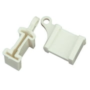 2Pcs Window Curtain Rail Track Ends End Stops for most Curtain Tracks