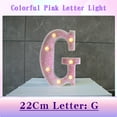 thumbnail image 1 of LED Alphabet Light Up Letters | 8.66" Tall | Battery Operated | Wall Mountable | Colorful Decorative Lighting | Home, Party, Event Decor | Portable Plastic Letters | Retro Style | ABS+, 1 of 3