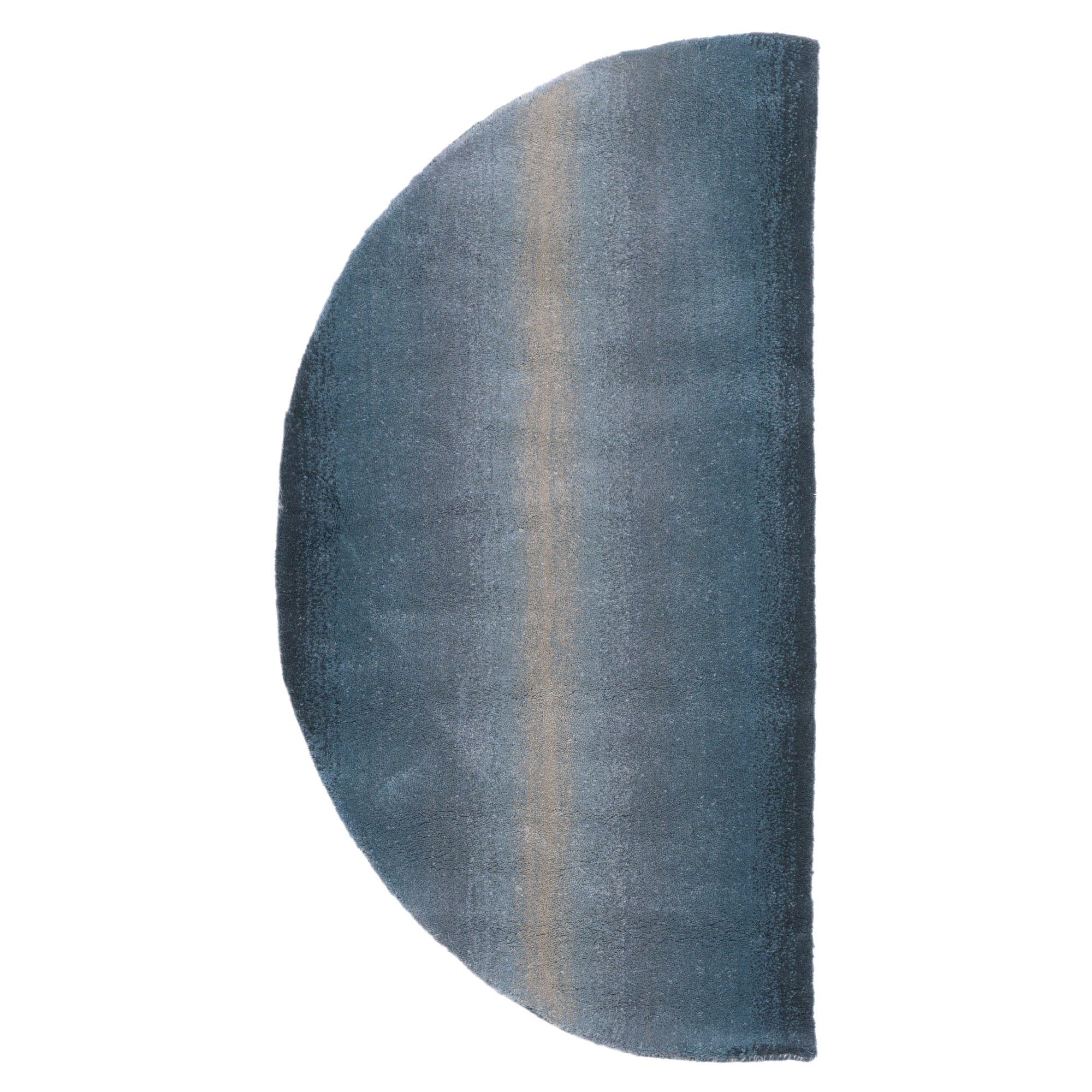 Liora Manne Ombre Horizon Indoor Rug Blue 24"X48" 1/2 RD