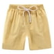 thumbnail image 5 of Odeerbi 2-10 Años Niños Niñas 3 Pcs Verano Algodón Lino Pantalones Cortos Entrenamiento Deportivos Cortos Lindo Color Sólido Pantalones Cortos Suaves Respirables, 5 of 9