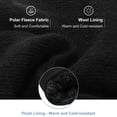 thumbnail image 4 of Uxcell Neck Warmer Winter Knitted Fleece Windproof Neck Gaiter, Black, 4 of 6