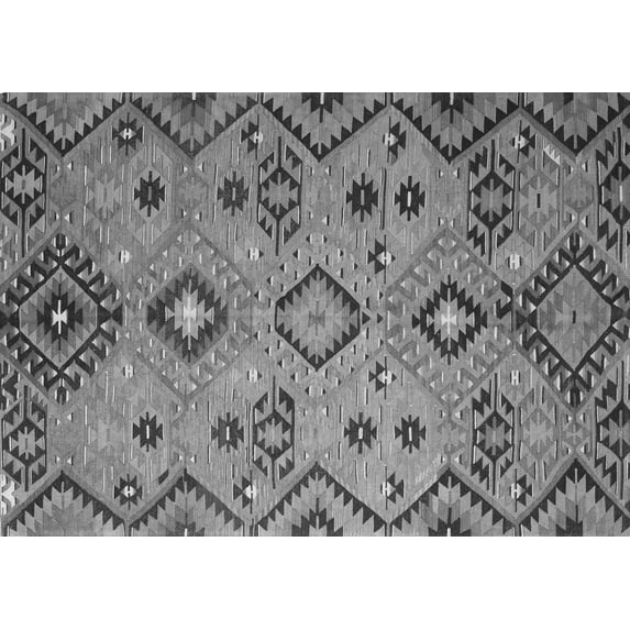 Ahgly Company Indoor Rectangle Southwestern Gray Country Area Rugs, 2' x 4'